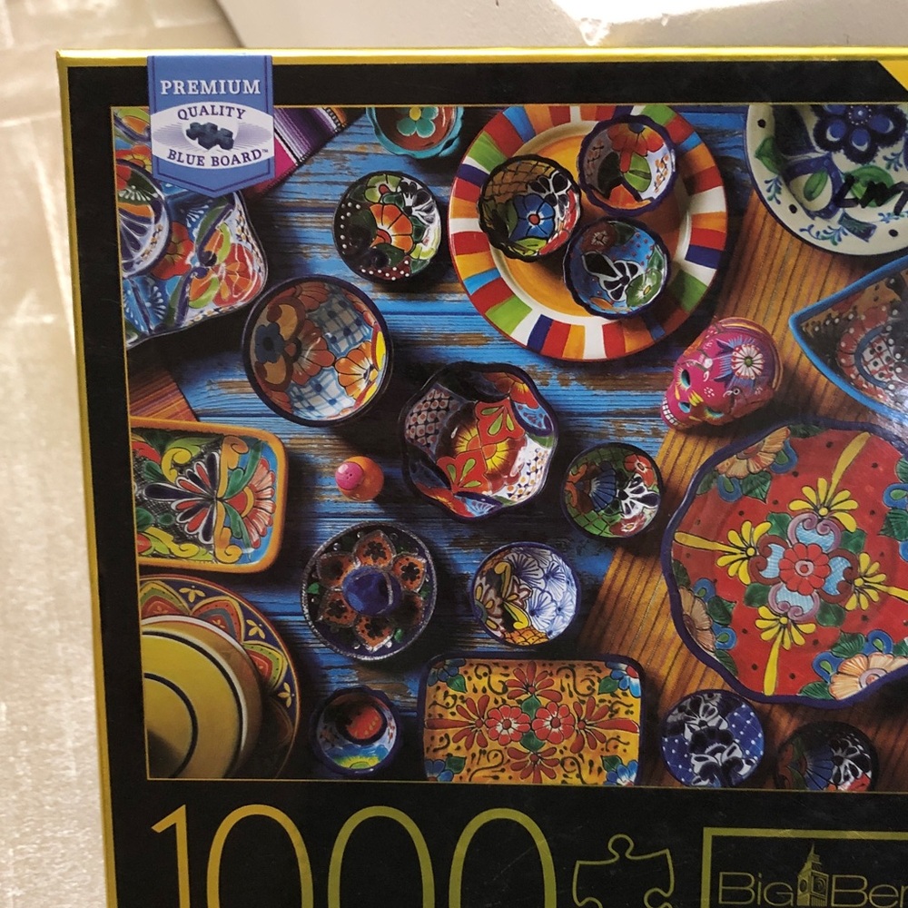 Big Ben Luxe 1000 Piece Puzzle Puebla Pottery - Picture 4 of 9